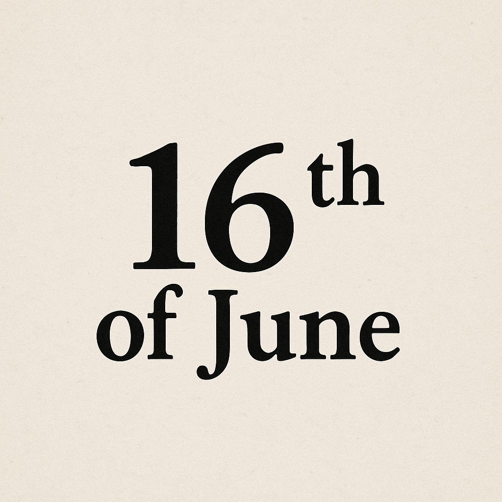16th june